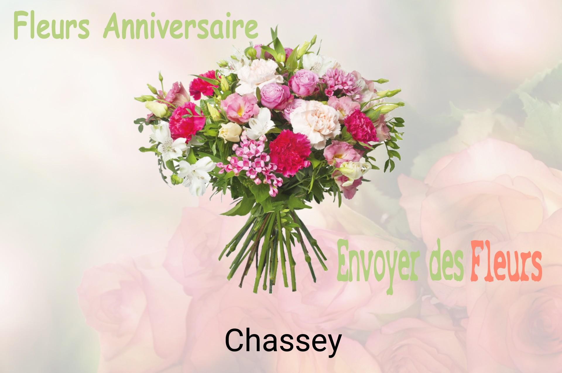 Bouquet de fleurs d’anniversaire livré à Chassey
